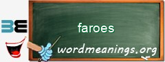 WordMeaning blackboard for faroes